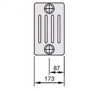 Стальной трубчатый радиатор 5-колончатый Zehnder Charleston 5040/10 №1270 3/4  RAL 9016 - фото 1748411