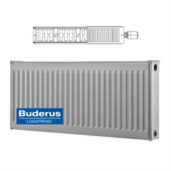 Стальной панельный радиатор Тип 22 Buderus Радиатор K-Profil 22/300/500 (48) (A) - фото 2196235