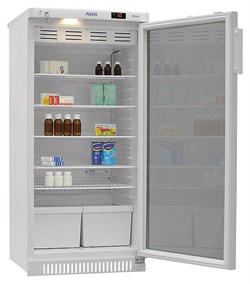 Холодильник фармацевтический POZIS ХФ-250-3 тонир. двери, серебро - фото 2943963