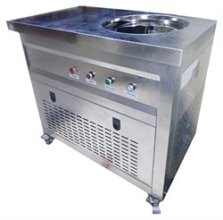 Фризер для жареного мороженого Foodatlas KCB-1Y (контейнеры, стол для топпингов, система контроля температуры) - фото 2987963