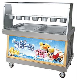 Фризер для жареного мороженого Foodatlas KCB-2F (контейнеры, световой короб, стол для топпингов, 2 компрессора) - фото 2987973