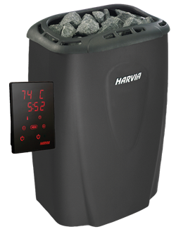 Электрическая печь HARVIA Moderna V80XE Black с выносным пультом в комплекте - фото 3819461