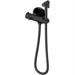 Гигиенический душ со смесителем Gappo  с термостатом Черный матовый - фото 3938368