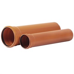 Труба канализационная Хемкор DN315 x 7,7 PN1L2м, PVC-U, оранжевая - фото 4500069