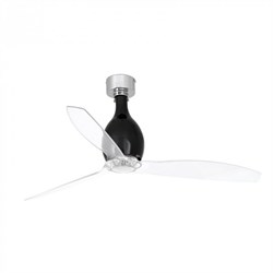 Вентилятор с подсветкой Faro Mini Eterfan Shiny Black 1L (32026-10) - фото 4661563
