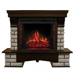 Комплект электрокаминов с искусственным камнем Real-Flame Country Rock 26 с очагом Epsilon 26 S IR M53164 - фото 4743334