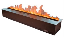 Встраиваемый очаг в модуль Schones Feuer 3D FireLine 1200 стальной - фото 4758674