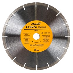 Алмазный диск Sparta 230х22,2 мм (сухая резка) EUROPA Standard - фото 4836168