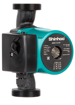 Насос для отопления SHINHOO BASIC S 32-6S 230V 180мм - фото 4908515