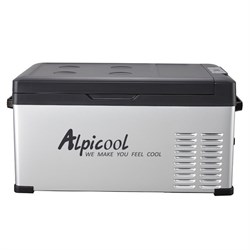 Холодильник автомобильный 12/24 вольт от прикуривателя автомобиля Alpicool C25 (25 л.) 12-24-220В черный - фото 4920572