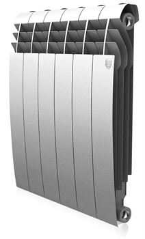 Биметаллический радиатор Royal Thermo BiLiner 500 Silver Satin 6 секц. - фото 5162973