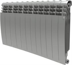 Биметаллический радиатор Royal Thermo BiLiner 500 Silver Satin 12 секц. - фото 5163136