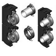 Комплект для перехода Meibes Victaulic - HZW Ду50 мм на плоский фланец Ду50 мм (2 шт)