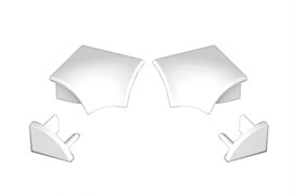 Ravak Набор (2 заглушки + 2 угловых соединения) для планки 11, белый