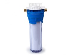 Магистральный фильтр для очистки воды Гейзер 1П 1/2 прозрачный