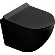 Унитаз Art&Max Ovale  подвесной Черный матовый без сиденья
