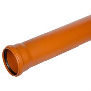 Труба канализационная Хемкор DN200 x 4,9 PN1L2м, PVC-U, оранжевая