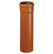 Труба канализационная Sinikon НПВХ DN160 x 4,0 PN0,5L0,5м, PVC-U, оранжевая