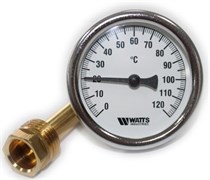 Термометр аксиальный F+R801 OR, 63 мм, 0-120 С, гильза 75 мм