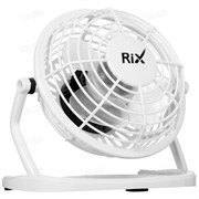 Настольный вентилятор Rix RDF-1500USB (белый)