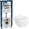 Комплект унитаза BelBagno Amanda BB051CHR+BB051SC с инсталляцией Geberit Duofix 458.128.21.1 с сиденьем Микролифт и клавишей смыва Хром - фото 4153533