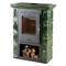 Дровяная печь THORMA BORGHOLM, черный/керамика оливково-зеленая - фото 4765135